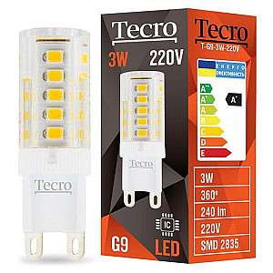 Лампа світлодіодна Tecro 3W G9 2700K (T-G9-3W-220V)