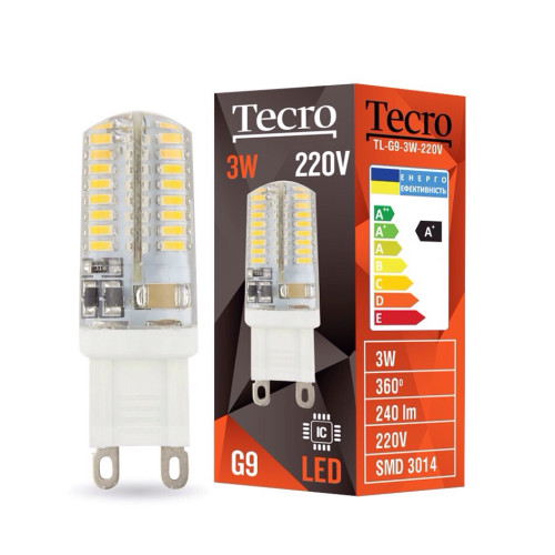 Лампа світлодіодна Tecro 3W G9 2700K (TL-G9-3W-220V)