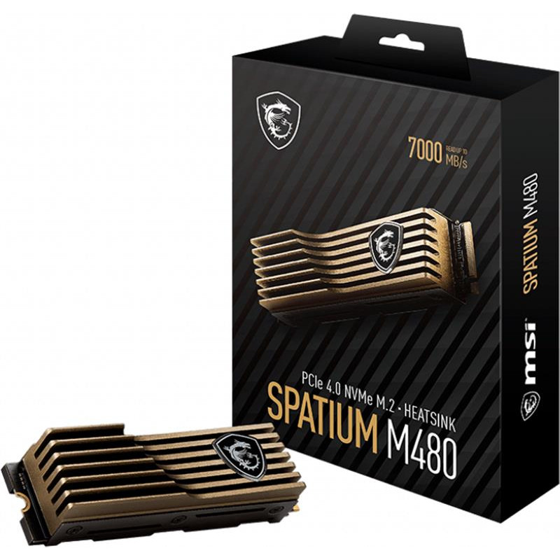 Накопичувач SSD 2TB MSI Spatium M480 Pro HS M.2 2280 PCIe 4.0 x4 NVMe 3D NAND TLC (S78-440Q620-P83)