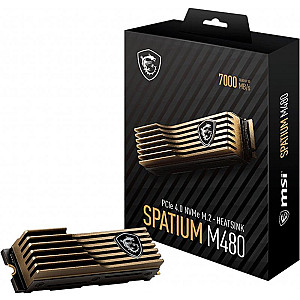 Накопичувач SSD 2TB MSI Spatium M480 Pro HS M.2 2280 PCIe 4.0 x4 NVMe 3D NAND TLC (S78-440Q620-P83)