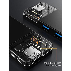 Концентратор Cabletime USB Type C - 4 Port USB 3.0, 0.15 cm (CB03B)