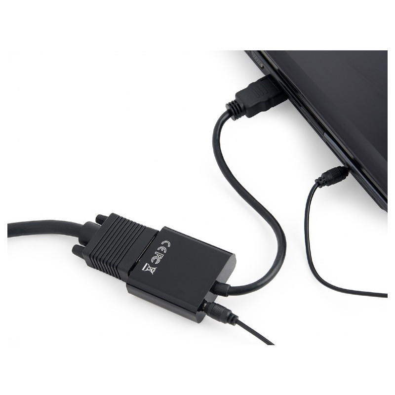 Адаптер Cablexpert HDMI - VGA V 1.4 (M/F), 0.15 м, Black (A-HDMI-VGA-03)