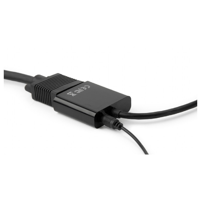 Адаптер Cablexpert HDMI - VGA V 1.4 (M/F), 0.15 м, Black (A-HDMI-VGA-03)