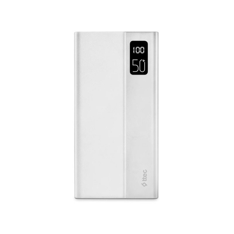 Універсальна мобільна батарея Ttec 50000mAh ReCharger Mega LCD White (2BB197B)