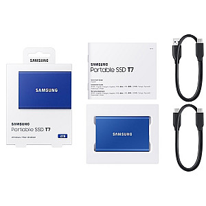 Накопичувач зовнішній SSD 2.5" USB 2.0TB Samsung T7 Indigo Blue (MU-PC2T0H/WW)