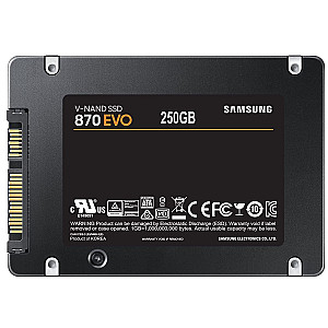 Накопичувач SSD  250GB Samsung 870 EVO 2.5" SATAIII MLC (MZ-77E250BW)