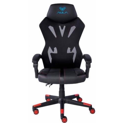 Крісло для геймерів Aula F010 Gaming Chair Black/Red (6948391286228)