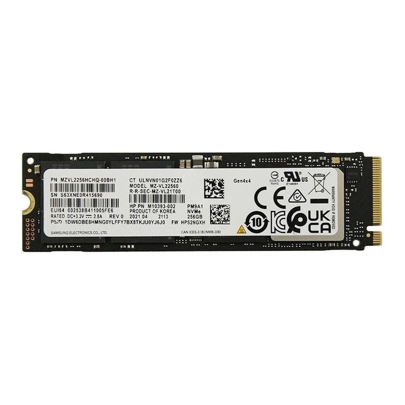 Накопичувач SSD  256GB Samsung PM9A1 M.2 2280 PCIe 4.0 x4 V-NAND 3bit MLC (MZ-VL22560_OEM)