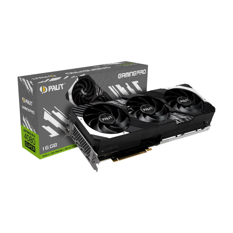 Відеокарта GF RTX 4080 Super 16GB GDDR6X GamingPro Palit (NED408S019T2-1032A)