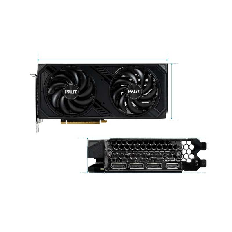 Відеокарта GF RTX 4070 Super 12GB GDDR6X Dual Palit (NED407S019K9-1043D)