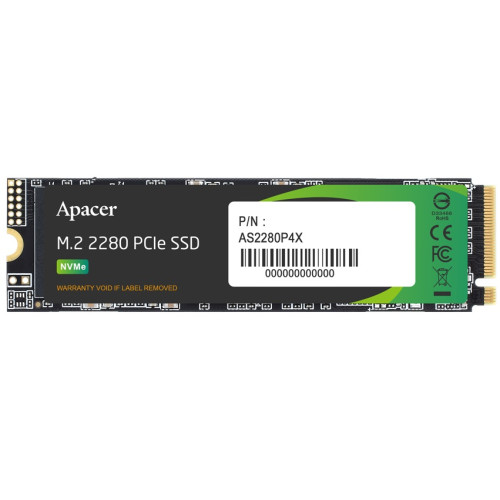 Накопичувач SSD  256GB Apacer AS2280P4X M.2 2280 PCIe 3.0 x4 3D TLC (AP256GAS2280P4X-1)