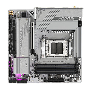 Материнська плата Gigabyte B650M Aorus Elite AX Ice Socket AM5