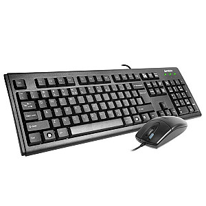 Комплект (клавіатура, мишка) A4Tech KM-72620D Black USB