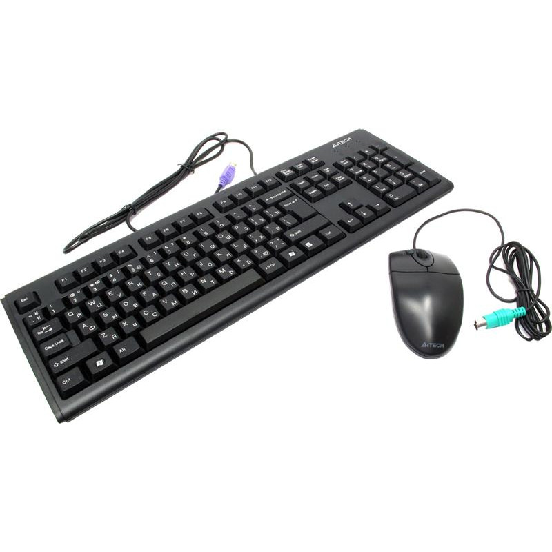 Комплект (клавіатура, мишка) A4Tech KM-72620D Black USB