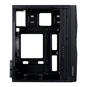 Корпус Prologix E113 Tempered Glass&Mesh Black
