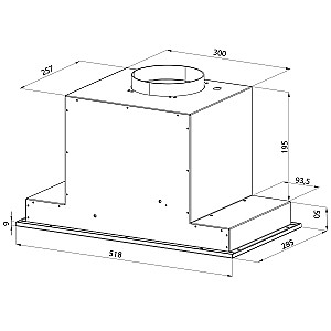 Витяжка Pyramida ABH 52 DD (800) IX