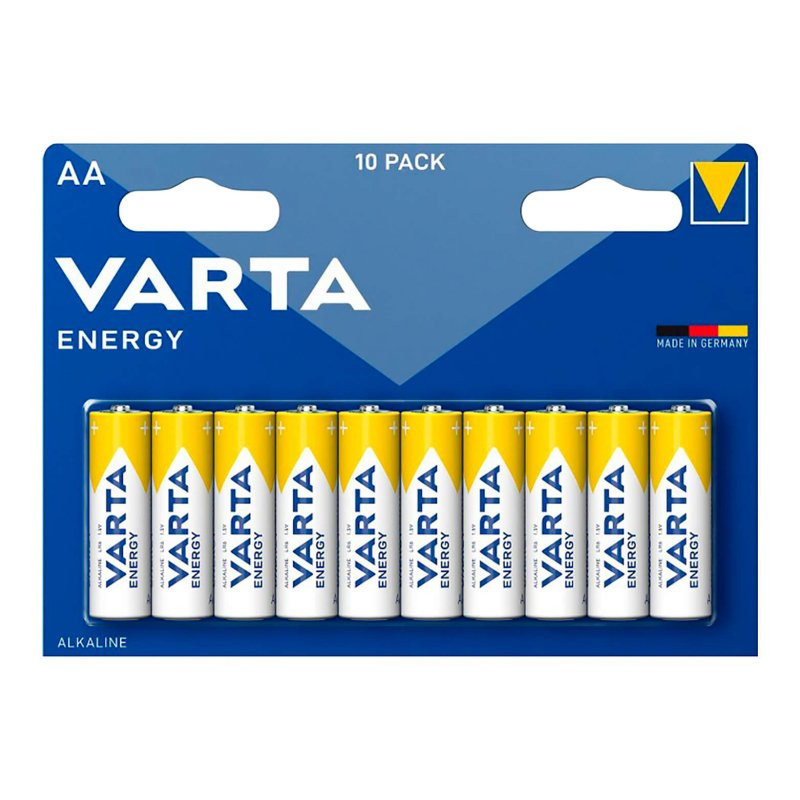 Батарейки Varta Energy AA/LR06 блістер 10шт (4008496674398)