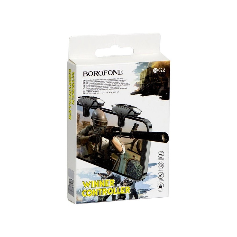 Геймпад-тригер для смартфону Borofone BG2 Spartan Black (BG2B)