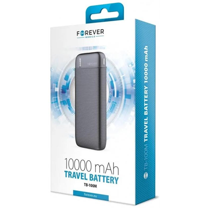 Універсальна мобільна батарея Forewer TB-100M 10000mAh Black (1283126565090)