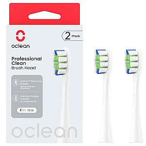 Насадка для зубної електрощітки Oclean P1C1 W02 Professional Clean Brush Head White (2 шт) (6970810553765)