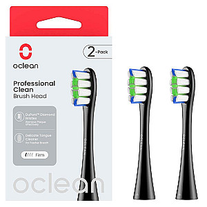 Насадка для зубної електрощітки Oclean P1C5 B02 Professional Clean Brush Head Black (2 шт) (6970810553857)