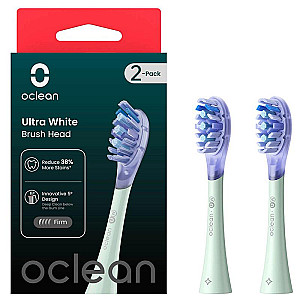 Насадка для зубної електрощітки Oclean UW01 G02 Ultra White Brush Head Green (2 шт) (6970810553529)