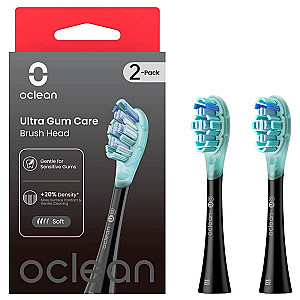 Насадка для зубної електрощітки Oclean UG02 B02 Ultra Gum Care Brush Black (2 шт) (6970810553567)