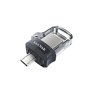 Флеш-накопичувач USB3.0 64GB OTG SanDisk Ultra Dual M3.0 Black (SDDD3-064G-G46)