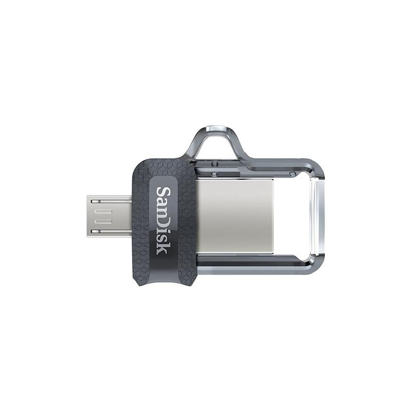 Флеш-накопичувач USB3.0 64GB OTG SanDisk Ultra Dual M3.0 Black (SDDD3-064G-G46)