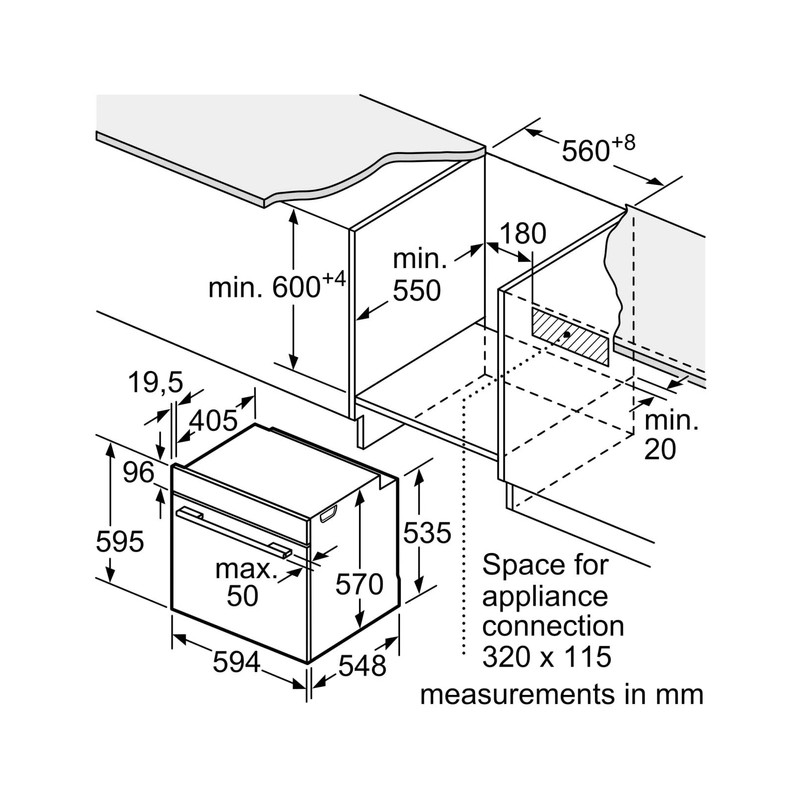 Духова шафа Bosch HBA172BS0