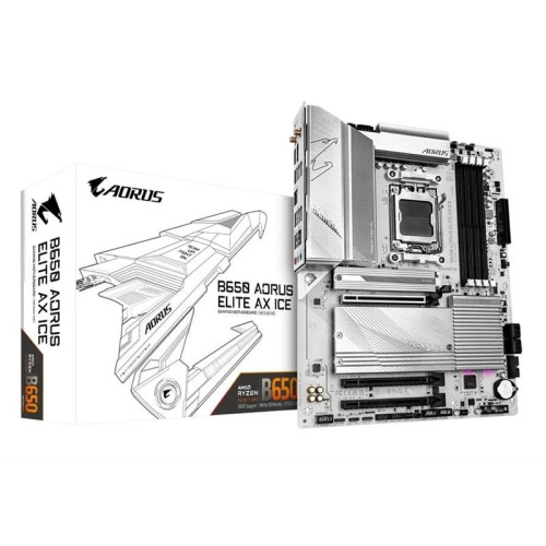 Материнська плата Gigabyte B650 Aorus Elite AX Ice Socket AM5