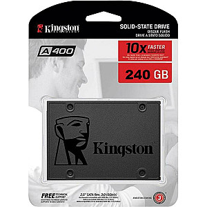 Накопичувач SSD  240GB Kingston SSDNow A400 2.5" SATAIII TLC (SA400S37/240G)
