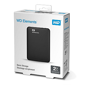 Зовнішній жорсткий диск 2.5" USB 2.0TB WD Elements Portable Black (WDBU6Y0020BBK-WESN)