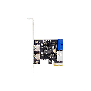 Плата розширення Frime PCI-E to USB3.0 (2 порти) +19pin VIA VL805 (ECF-PCIEtoUSB005.LP)