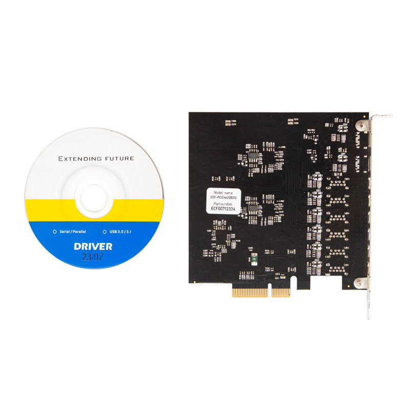 Плата розширення Frime PCI-E to USB3.2 Gen2 TYPE-A+C (6+2 порти) ASM3142+VL822 (ECF-PCIEtoUSB013)