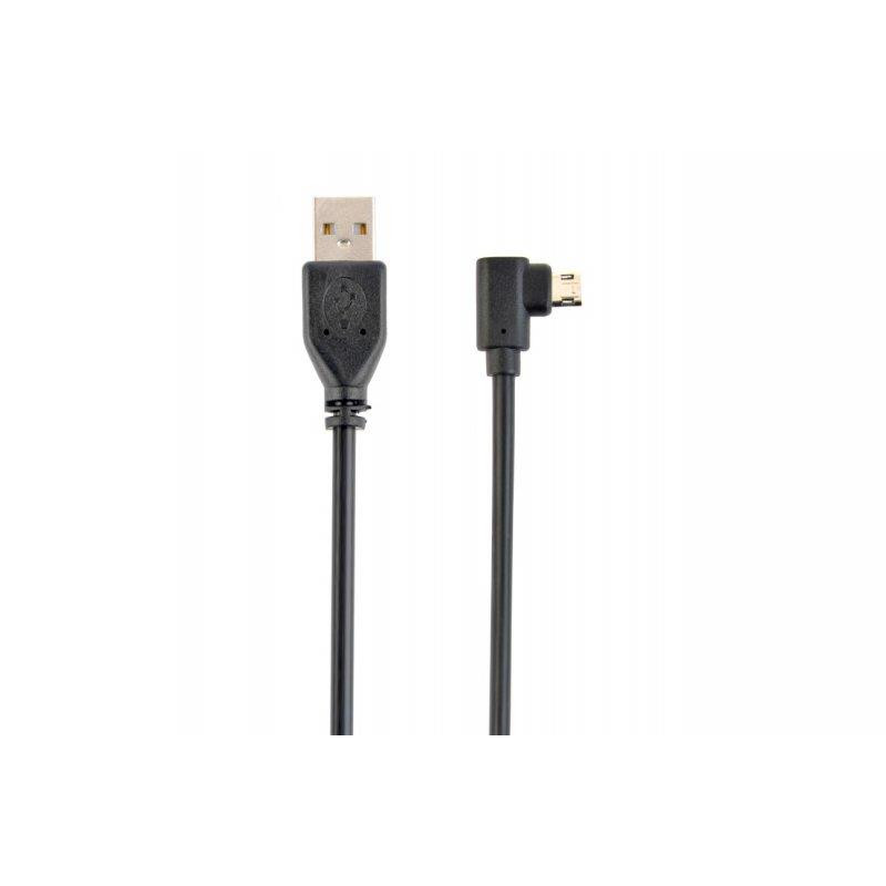 Кабель Cablexpert USB - micro USB V 2.0 (M/M), чорний, 1.8 м (CCB-USB2-AMmDM90-6) 