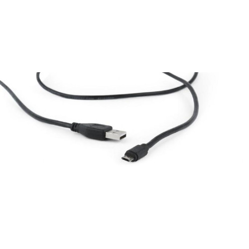 Кабель Cablexpert USB - micro USB V 2.0 (M/M), чорний, 1.8 м (CCB-USB2-AMmDM-6)