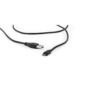 Кабель Cablexpert USB - micro USB V 2.0 (M/M), чорний, 1.8 м (CCB-USB2-AMmDM-6)