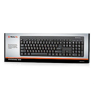 Клавіатура REAL-EL Standard 502 Ukr Black