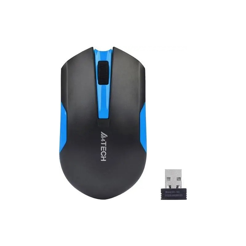 Миша бездротова A4Tech G3-200N Black/Blue USB V-Track