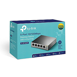 Комутатор TP-Link TL-SF1005P (1хFE, 4xFe PoE, max 53W)