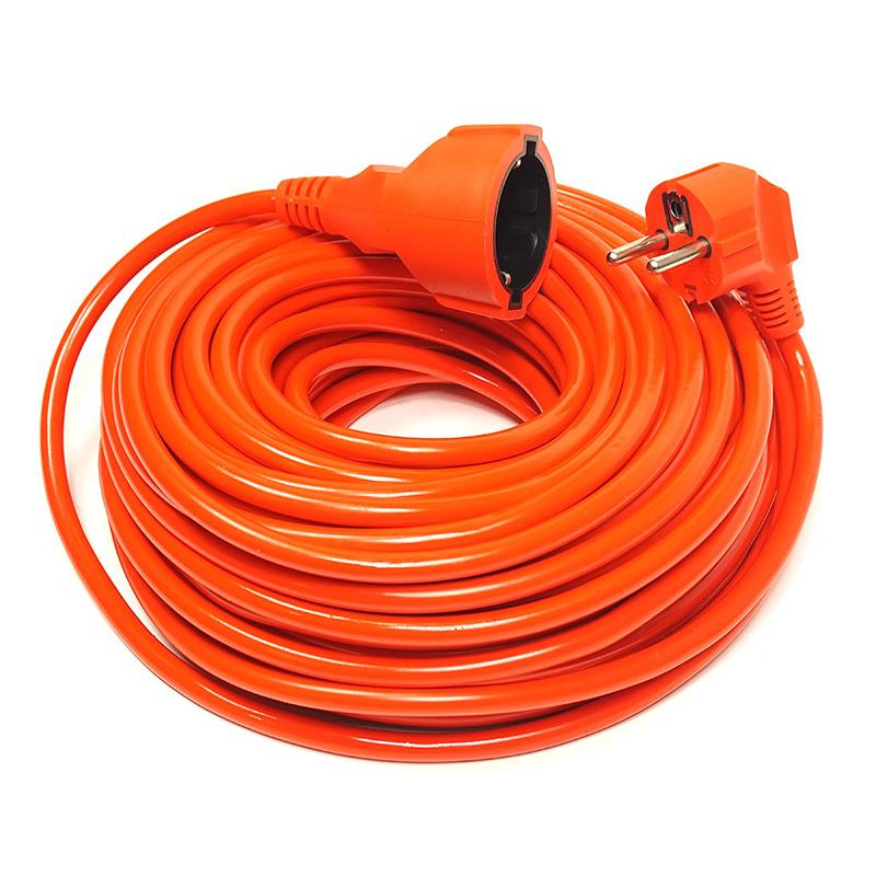 Подовжувач PowerPlant JY-3024/25 (PPCA10M250S1) 1 розетка, 25 м, помаранчевий