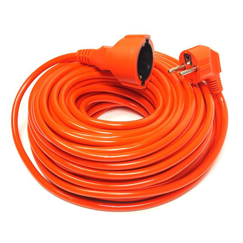 Подовжувач PowerPlant JY-3024/25 (PPCA10M250S1) 1 розетка, 25 м, помаранчевий