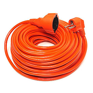 Подовжувач PowerPlant JY-3024/25 (PPCA10M250S1) 1 розетка, 25 м, помаранчевий