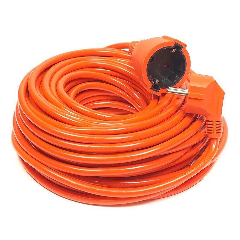 Подовжувач PowerPlant JY-3024/25 (PPCA10M250S1) 1 розетка, 25 м, помаранчевий