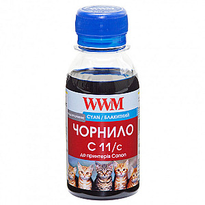 Чорнило WWM Canon CL-511С/CL-513С/CLI-521C (Cyan) (C11/C-2) 100г