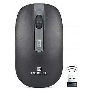 Миша бездротова REAL-EL RM-303 Black/Grey