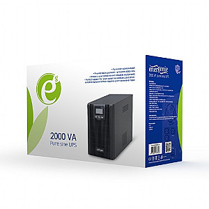 Джерело безперебійного живлення EnerGenie EG-UPS-PS2000-01 2000VA, Line Int., AVR, 3xIEC, метал