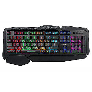 Клавіатура REAL-EL Gaming 8900 RGB Macro Ukr Black