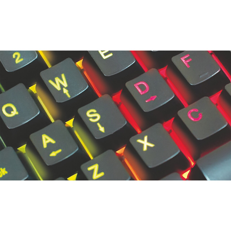 Клавіатура REAL-EL Gaming 8900 RGB Macro Ukr Black